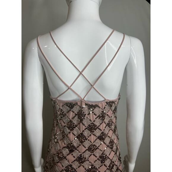 Endless Rose Dress Medium Sequin Sleeveless Pink Lilac Cocktail Party Prom - Picture 4 of 13